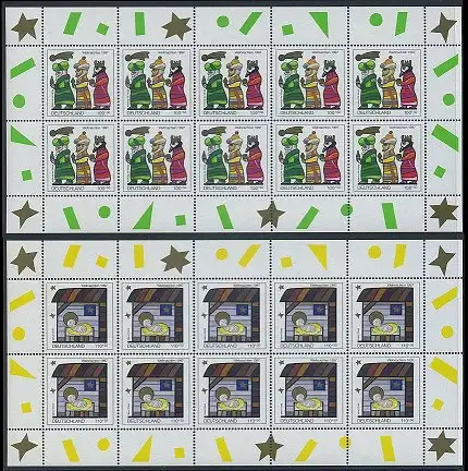 BUND 1997 Michel-Nummer 1959-1960 postfrisch SATZ(2) BÖGEN(je 10)