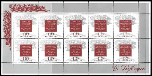 BUND 1997 Michel-Nummer 1961 postfrisch BOGEN(10)