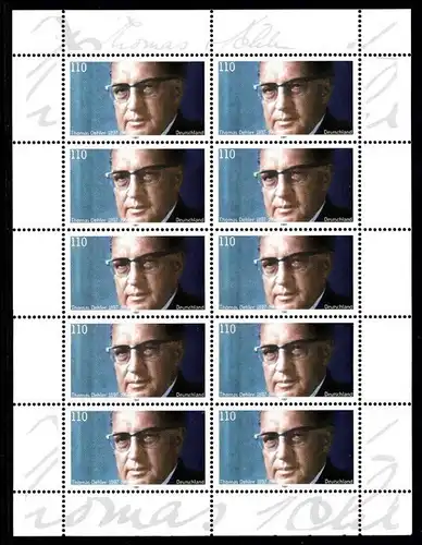 BUND 1997 Michel-Nummer 1963 postfrisch BOGEN(10)