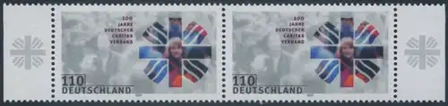 BUND 1997 Michel-Nummer 1964 postfrisch horiz.PAAR RÄNDER rechts/links (a)