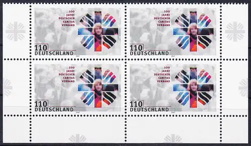 BUND 1997 Michel-Nummer 1964 postfrisch BLOCK ECKRÄNDER unten rechts/unten links