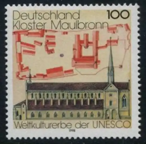 BUND 1998 Michel-Nummer 1966 postfrisch EINZELMARKE