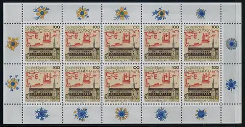 BUND 1998 Michel-Nummer 1966 postfrisch BOGEN (10)