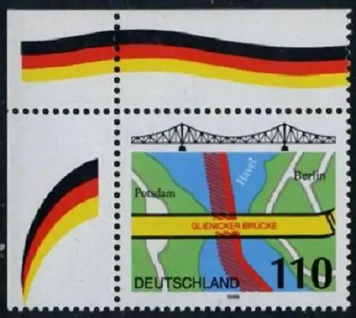 BUND 1998 Michel-Nummer 1967 postfrisch EINZELMARKE ECKRAND oben links