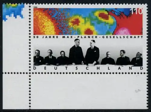 BUND 1998 Michel-Nummer 1973 postfrisch EINZELMARKE ECKRAND unten links