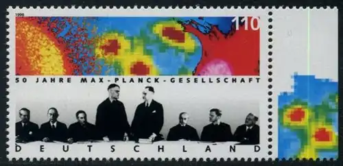 BUND 1998 Michel-Nummer 1973 postfrisch EINZELMARKE RAND rechts (b)
