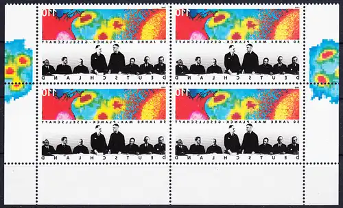 BUND 1998 Michel-Nummer 1973 postfrisch BLOCK ECKRÄNDER unten rechts/unten links