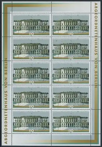BUND 1998 Michel-Nummer 1976 postfrisch BOGEN(10)