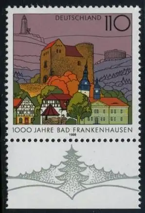 BUND 1998 Michel-Nummer 1978 postfrisch EINZELMARKE RAND unten (b)