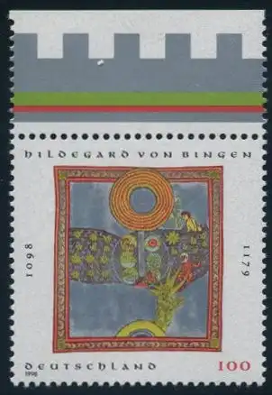 BUND 1998 Michel-Nummer 1981 postfrisch EINZELMARKE RAND oben (b)