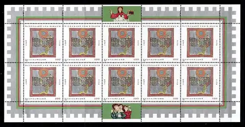 BUND 1998 Michel-Nummer 1981 postfrisch BOGEN(10)