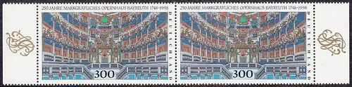 BUND 1998 Michel-Nummer 1983 postfrisch horiz.PAAR RÄNDER rechts/links