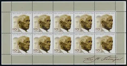 BUND 1998 Michel-Nummer 1984 postfrisch BOGEN(10)