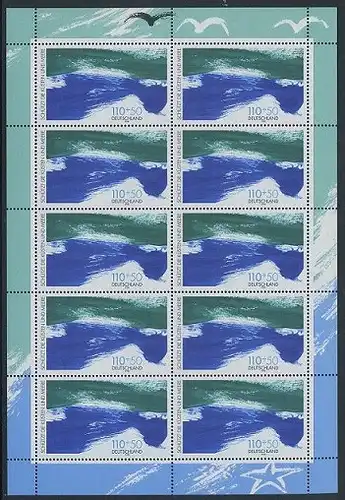 BUND 1998 Michel-Nummer 1989 postfrisch BOGEN(10)