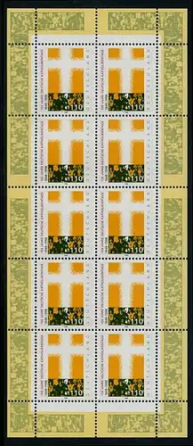 BUND 1998 Michel-Nummer 1995 postfrisch BOGEN(10)