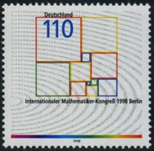 BUND 1998 Michel-Nummer 2005 postfrisch EINZELMARKE