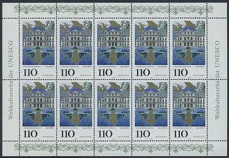 BUND 1998 Michel-Nummer 2007 postfrisch BOGEN(10)