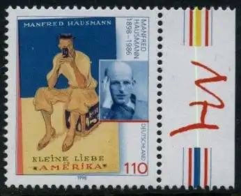 BUND 1998 Michel-Nummer 2012 postfrisch EINZELMARKE RAND rechts (a)