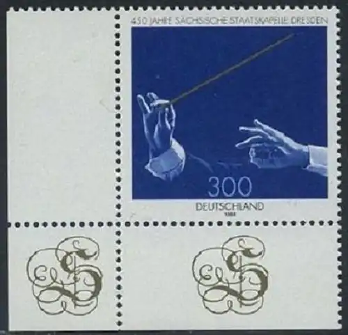 BUND 1998 Michel-Nummer 2025 postfrisch EINZELMARKE ECKRAND unten links