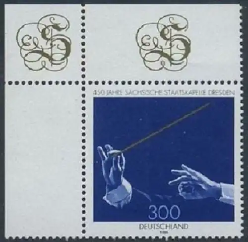 BUND 1998 Michel-Nummer 2025 postfrisch EINZELMARKE ECKRAND oben links