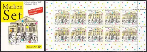BUND 1999 Michel-Nummer 2028 postfrisch Markenheft(10)