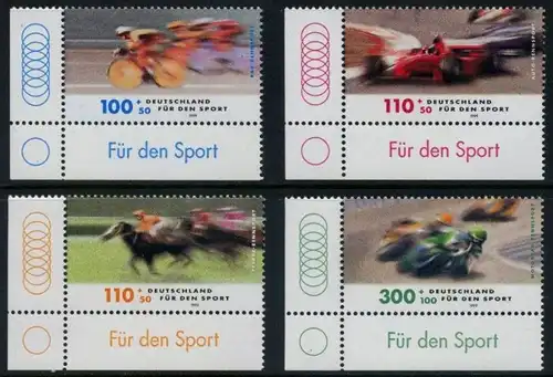 BUND 1999 Michel-Nummer 2031-2034 postfrisch SATZ(4) EINZELMARKEN ECKRÄNDER unten links