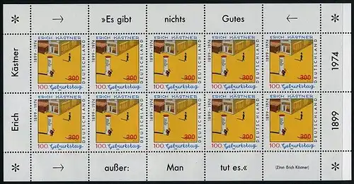 BUND 1999 Michel-Nummer 2035 postfrisch BOGEN(10)