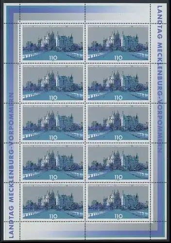 BUND 1999 Michel-Nummer 2037 postfrisch BOGEN(10)