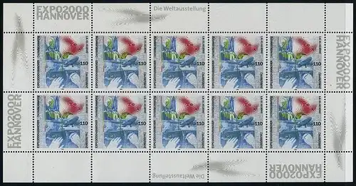 BUND 1999 Michel-Nummer 2042 postfrisch BOGEN(10)
