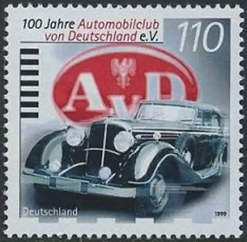 BUND 1999 Michel-Nummer 2043 postfrisch EINZELMARKE