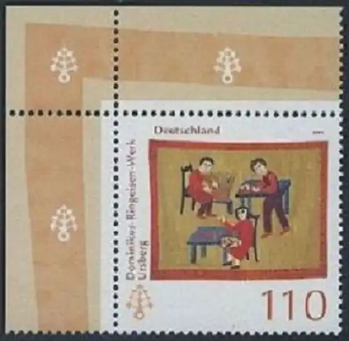BUND 1999 Michel-Nummer 2065 postfrisch EINZELMARKE ECKRAND oben links