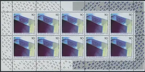 BUND 1999 Michel-Nummer 2075 postfrisch BOGEN(10)