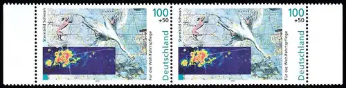 BUND 1999 Michel-Nummer 2078 postfrisch horiz.PAAR RÄNDER rechts/links