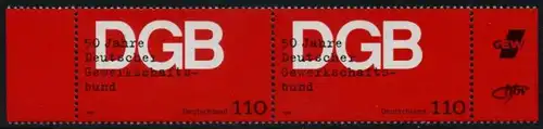 BUND 1999 Michel-Nummer 2083 postfrisch horiz.PAAR RÄNDER rechts/links (a)