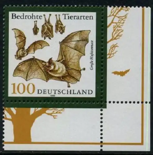 BUND 1999 Michel-Nummer 2086 postfrisch EINZELMARKE ECKRAND unten rechts