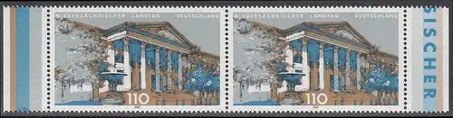 BUND 2000 Michel-Nummer 2104 postfrisch horiz.PAAR RÄNDER rechts/links