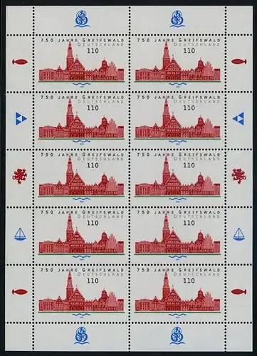 BUND 2000 Michel-Nummer 2111 postfrisch BOGEN(10)