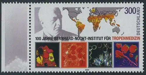 BUND 2000 Michel-Nummer 2136 postfrisch EINZELMARKE RAND links (b)