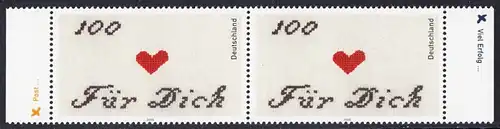 BUND 2000 Michel-Nummer 2138 postfrisch horiz.PAAR RÄNDER rechts/links (c)