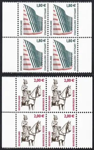BUND 2003 Michel-Nummer 2313-2314 postfrisch SATZ(2) BLÖCKE RÄNDER rechts/links
