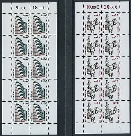 BUND 2003 Michel-Nummer 2313-2314 postfrisch SATZ(2) BÖGEN(je 10)