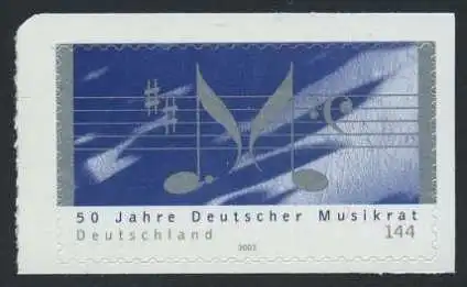 BUND 2004 Michel-Nummer 2380 postfrisch EINZELMARKE (f) -aus MH/selbstklebend-