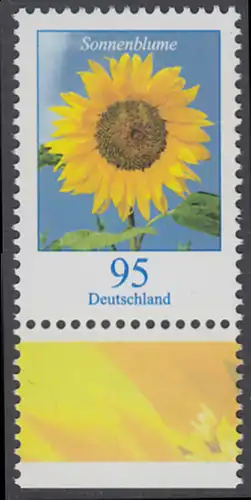 BUND 2005 Michel-Nummer 2434 postfrisch EINZELMARKE RAND unten (b)