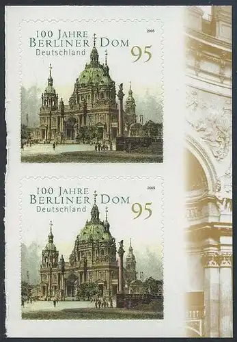 BUND 2005 Michel-Nummer 2446 postfrisch vert.PAAR m/Rand (b) -aus MH/selbstklebend-