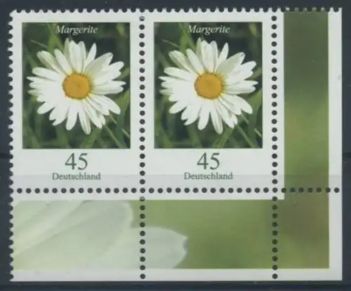 BUND 2005 Michel-Nummer 2451 postfrisch horiz.PAAR ECKRAND unten rechts
