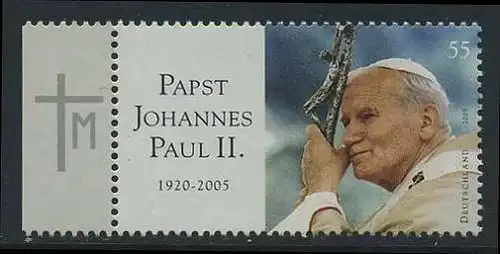 BUND 2005 Michel-Nummer 2460 postfrisch EINZELMARKE RAND links