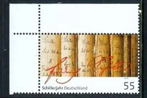 BUND 2005 Michel-Nummer 2461 postfrisch EINZELMARKE ECKRAND oben links