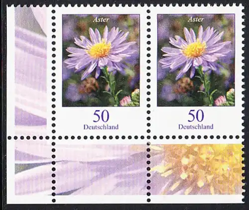 BUND 2005 Michel-Nummer 2463 postfrisch horiz.PAAR ECKRAND unten links