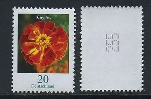 BUND 2005 Michel-Nummer 2471 postfrisch EINZELMARKE m/ rücks.Rollennummer 255