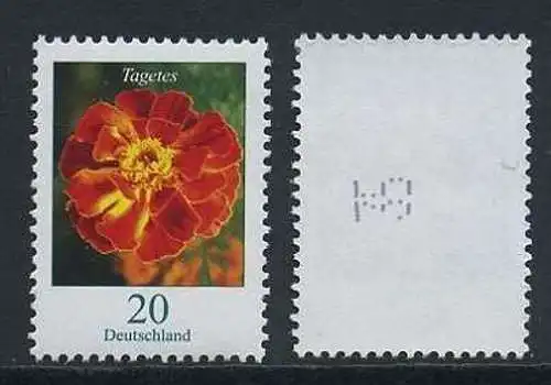 BUND 2005 Michel-Nummer 2471 postfrisch EINZELMARKE m/ rücks.Rollennummer 35